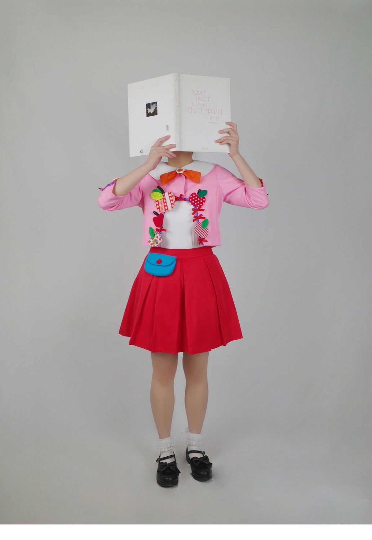 GOODBABY - Pink Fruit Patchwork Vintage Short Jacket jacket goodbaby
