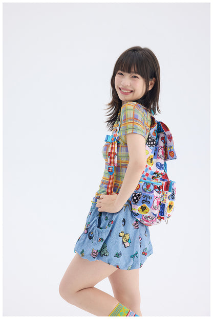 tntntutu - Decora Kei Colorful Heart Backpack backpack tntntutu
