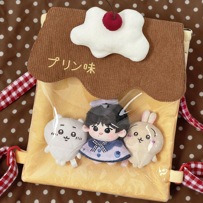 Marshmellow - Pudding Transparent Plush Backpack bag Marshmellow