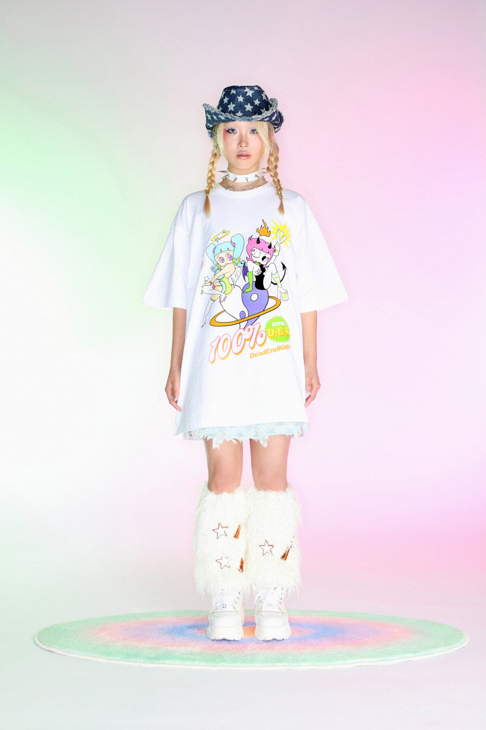 DeadEndKids - Cartoon Print Oversized Tee tee DeadEndKids