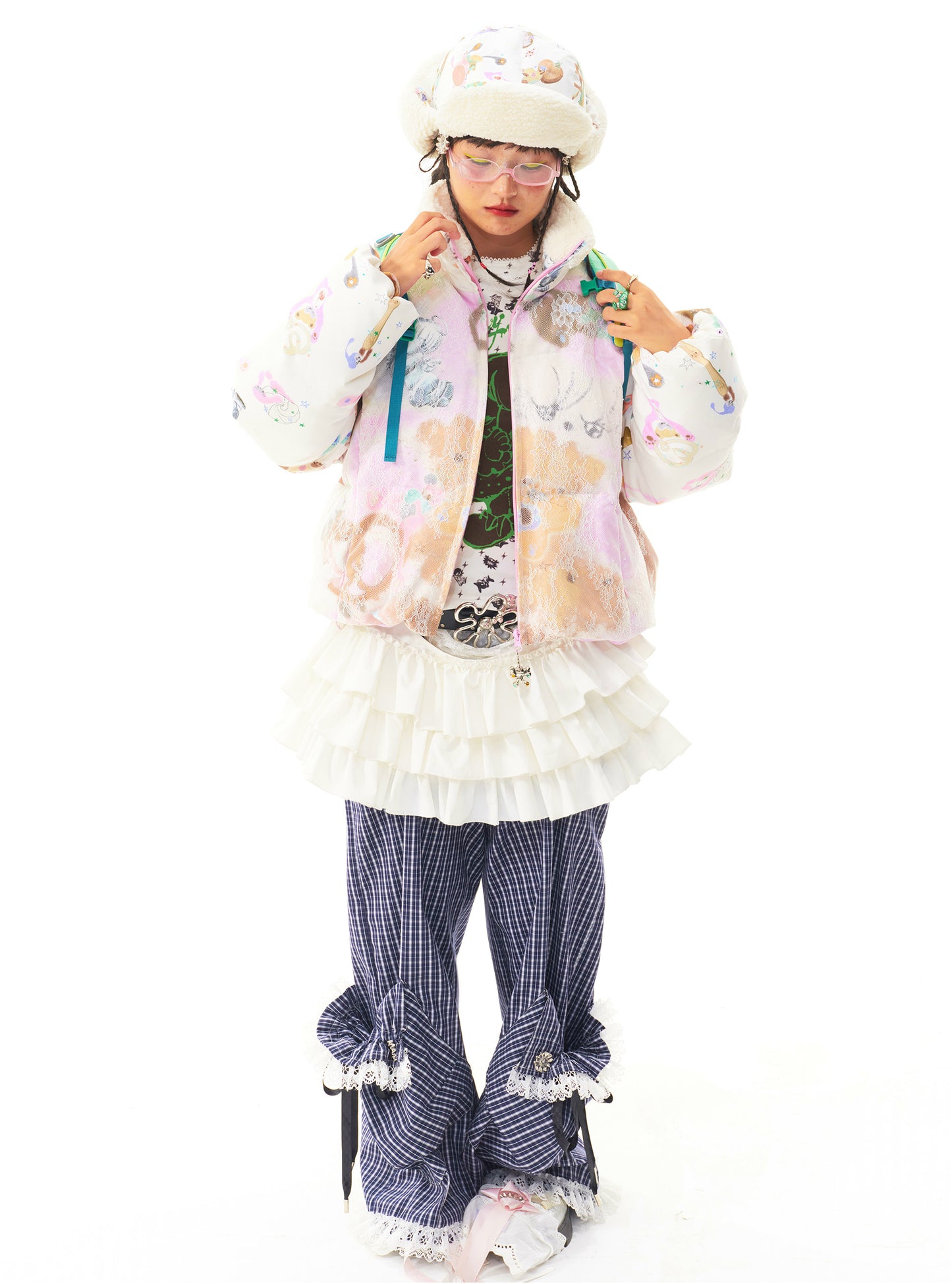 sillysis - Cute Illustrated Down Jacket jacket sillysis