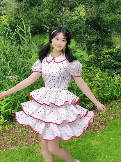 Nanjun Vintage - Sweet Peter Pan Cake Dress dress Nanjun Vintage