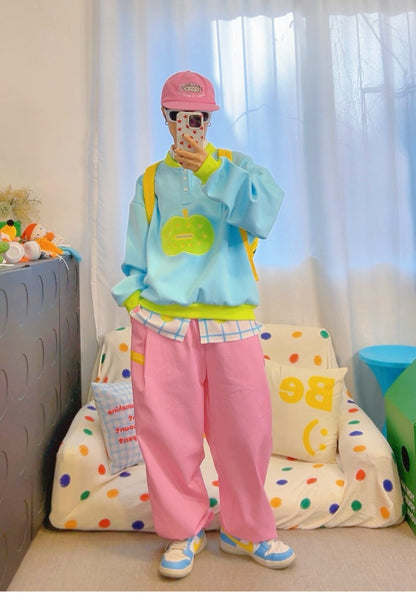 KURIOSITAET - Pink Wide-Leg Pants pants KURIOSITAET