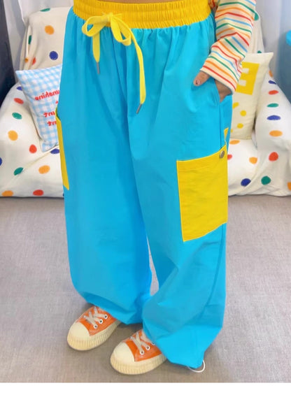 KURIOSITAET - Blue Cargo Wide-Leg Pants pants KURIOSITAET