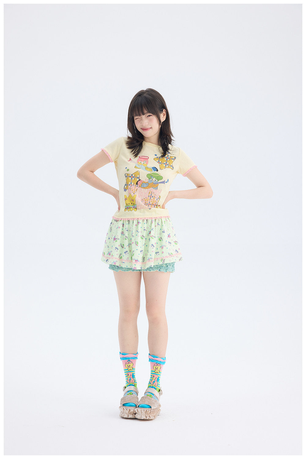 tntntutu - Angel Star Graphic Tee | Fairy Kei Pastel Kawaii Harajuku T-Shirt tee tntntutu