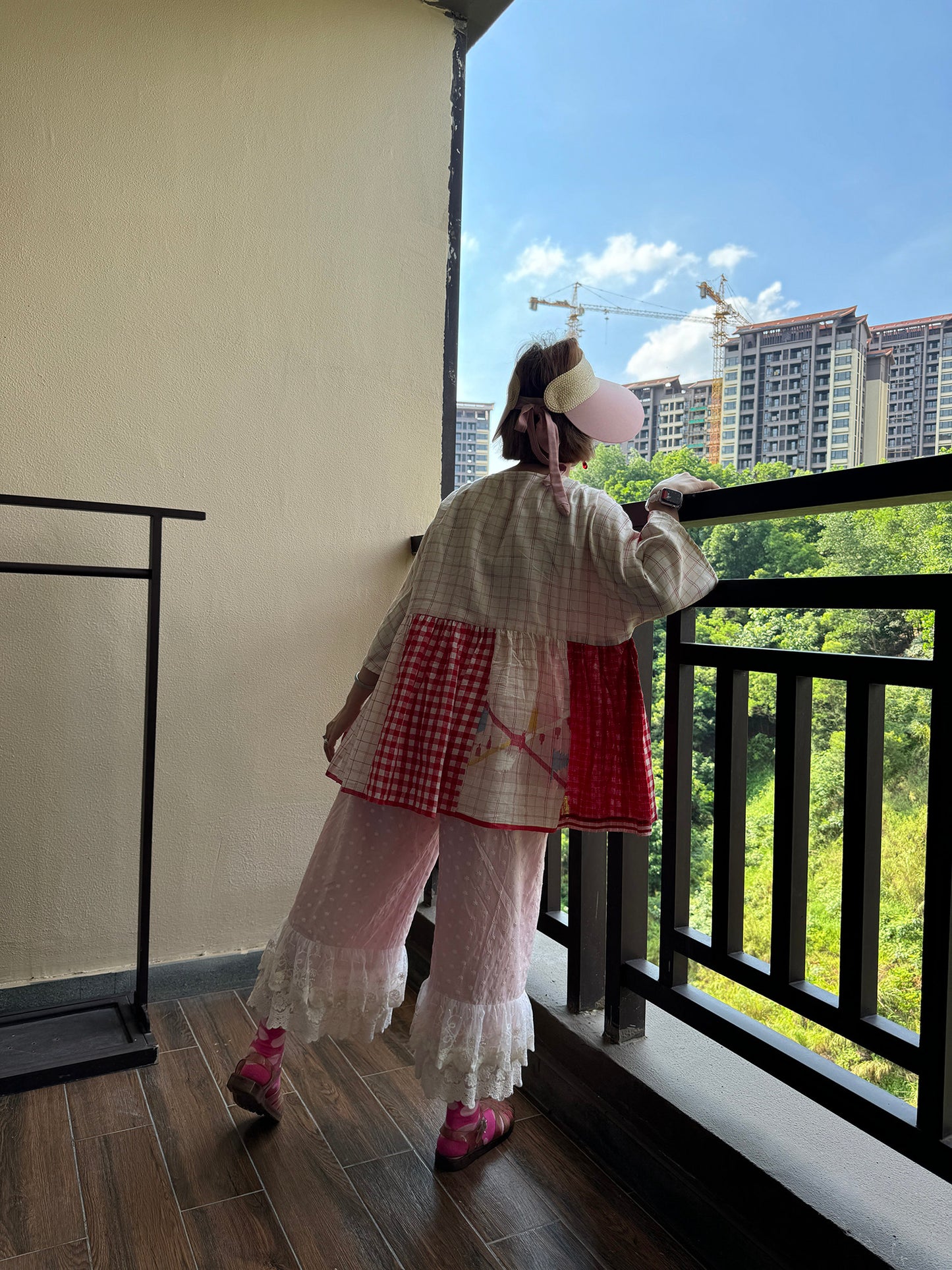 DADANAKO - Colorful Patchwork Oversized Top