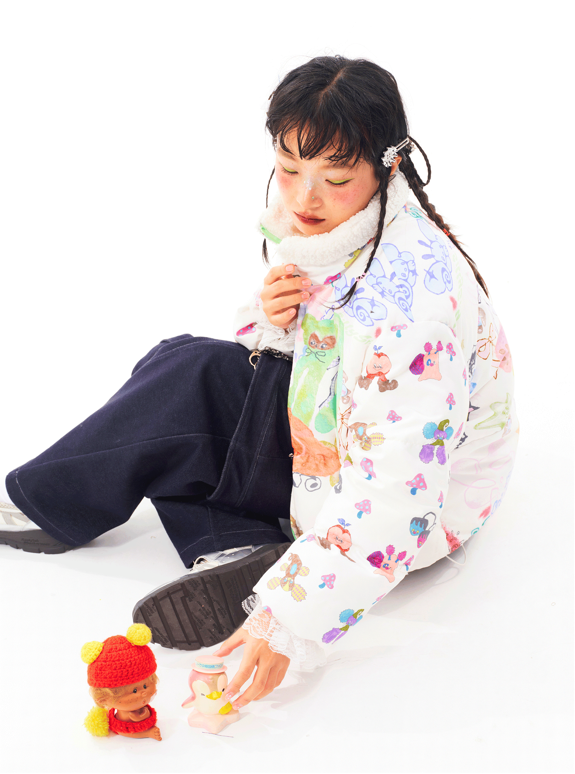 sillysis - Kawaii Illustration Down Jacket jacket sillysis