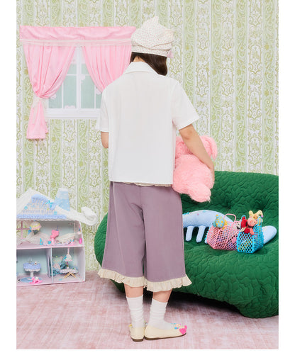 UnsocialNight - Star Patch Cropped Cargo Pants pants UnsocialNight