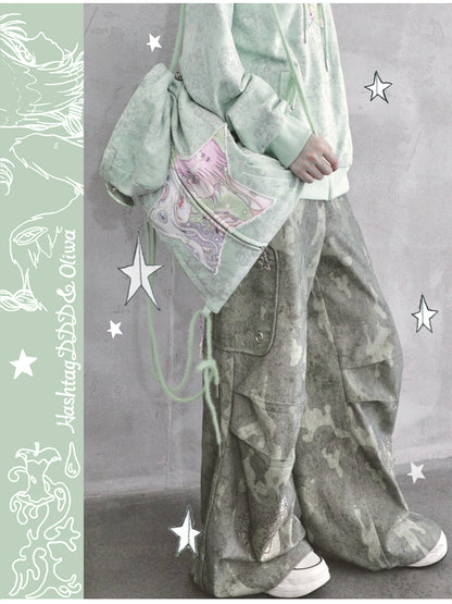 Hashtag DDD - Y2K Convertible Hoodie Strap Bag bag Hashtag DDD