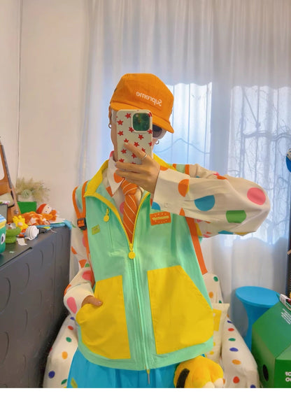 KURIOSITAET - Colorblock Dopamine Vest vest KURIOSITAET