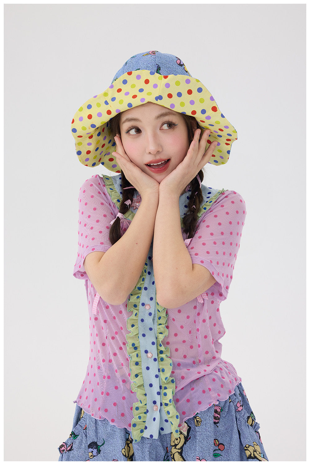 tntntutu - Blue Bear Reversible Sun Hat hat tntntutu