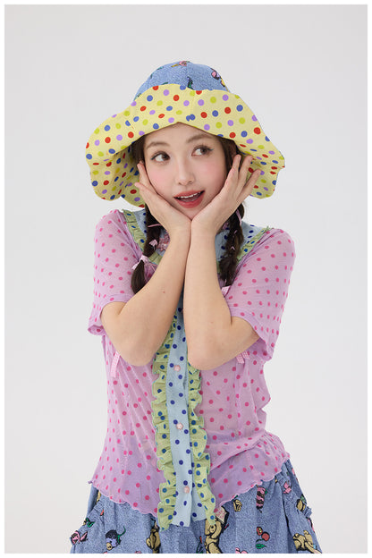 tntntutu - Blue Bear Reversible Sun Hat hat tntntutu