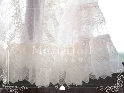 Mori Doll - Sheer Lace Flared Sleeve Blouse blouse Mori Doll