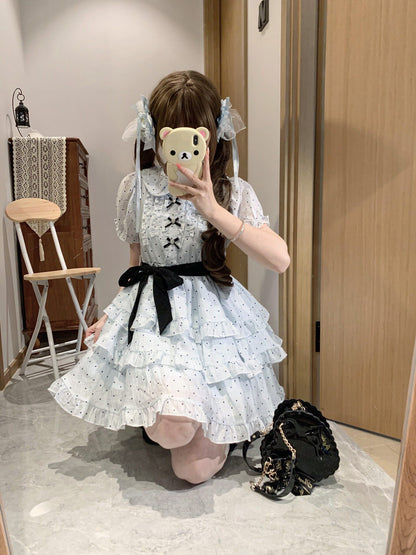 Blurred Bear - Polka Dot Princess Dress Land Decora