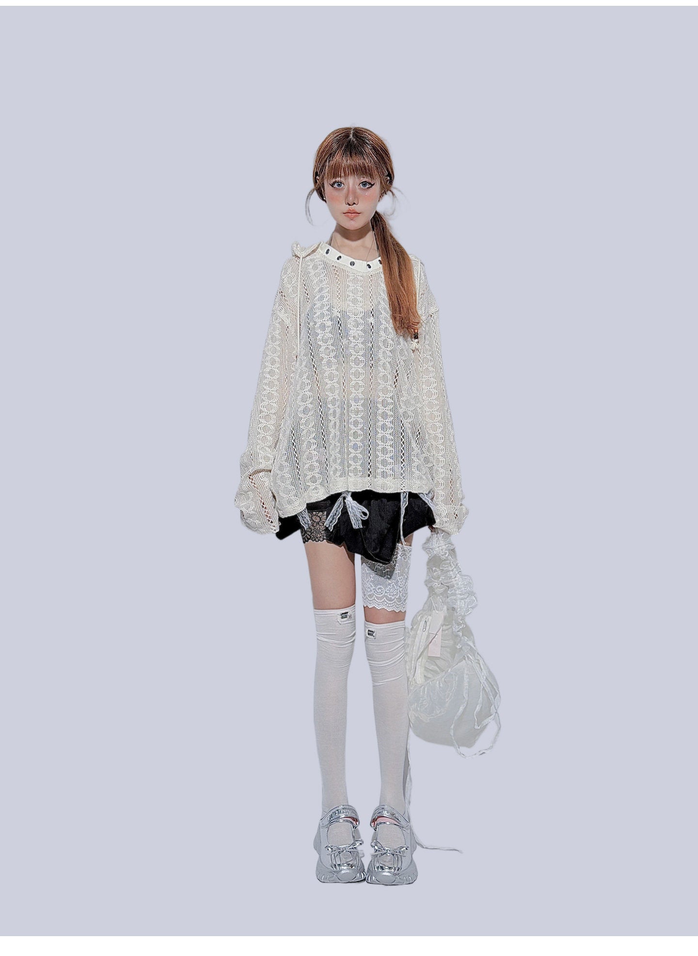 FANLOVEGIRL - Black Lace Cake Mini Skirt skirt FANLOVEGIRL