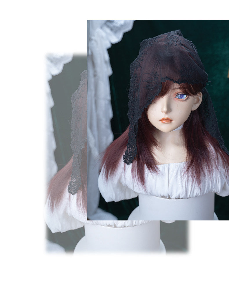 Alice Garden - Wine Red Mid-Length Wig wig Alice Garden