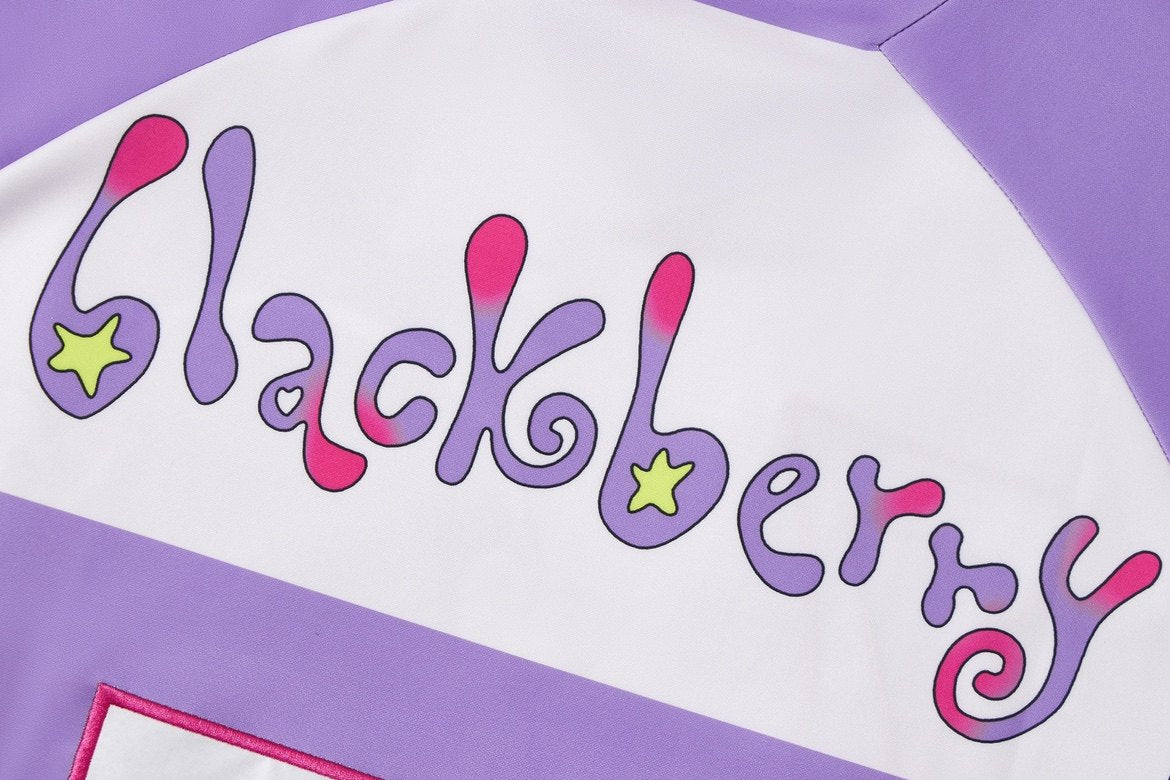 BlackBerry - Decora Kei Anime Jersey shirt BlackBerry