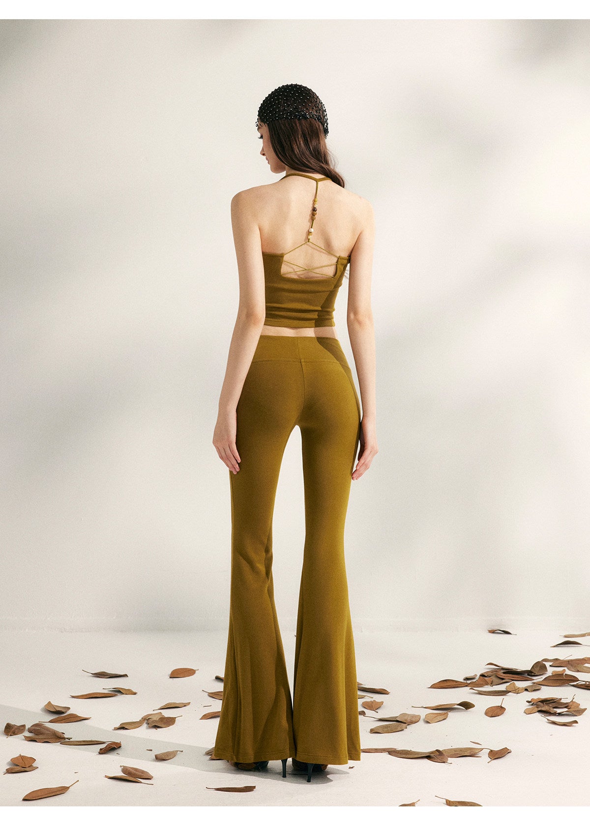 YZZI HE - Lazy Weekend Beaded Knit Two-Piece Set set YZZI HE