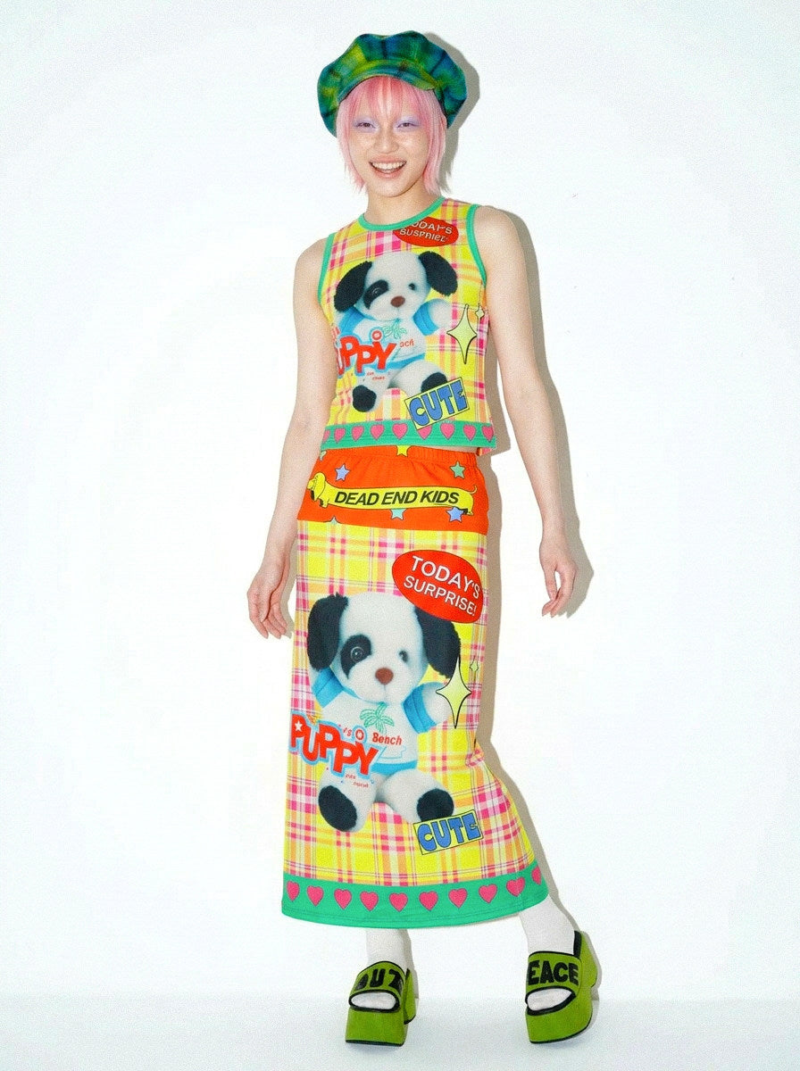 DeadEndKids - Cute Graphic A-Line Skirt skirt DeadEndKids