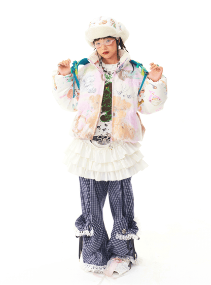 sillysis - Cute Illustrated Down Jacket jacket sillysis