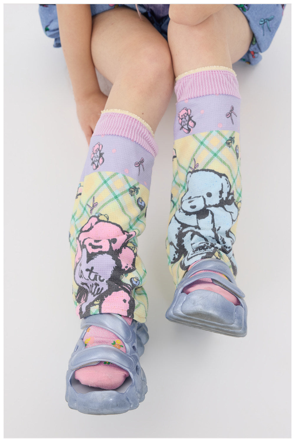 tntntutu - Bear Ruffle Slouch Socks leg warmmers tntntutu