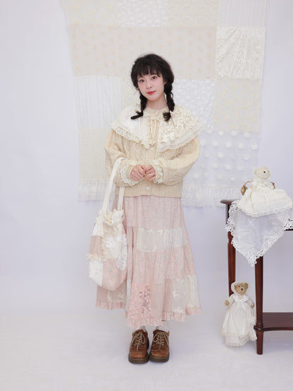 SemenCoicis - Floral Lace Patchwork Skirt skirt SemenCoicis