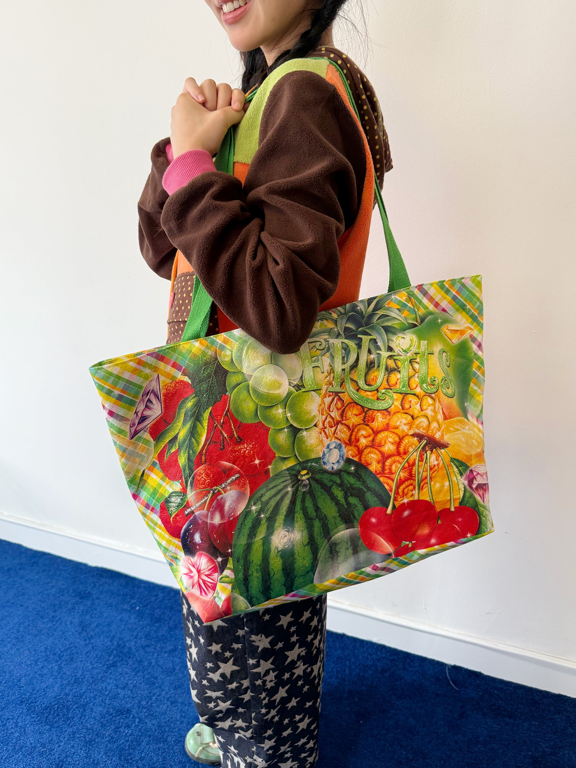 FRUITS - Decora Kei Tropical Fruit Print Tyvek Tote Bag bag Fruits