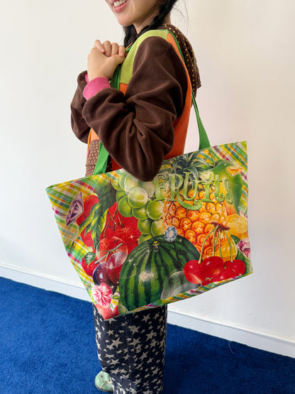 FRUITS - Decora Kei Tropical Fruit Print Tyvek Tote Bag bag Fruits