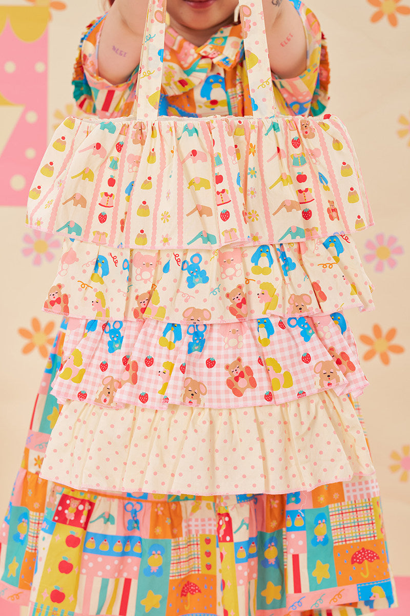 NIKKOU - Summer Cake Tiered Tote Bag bag Nikkou home
