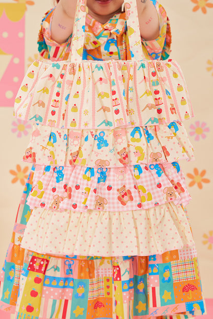 NIKKOU - Summer Cake Tiered Tote Bag bag Nikkou home