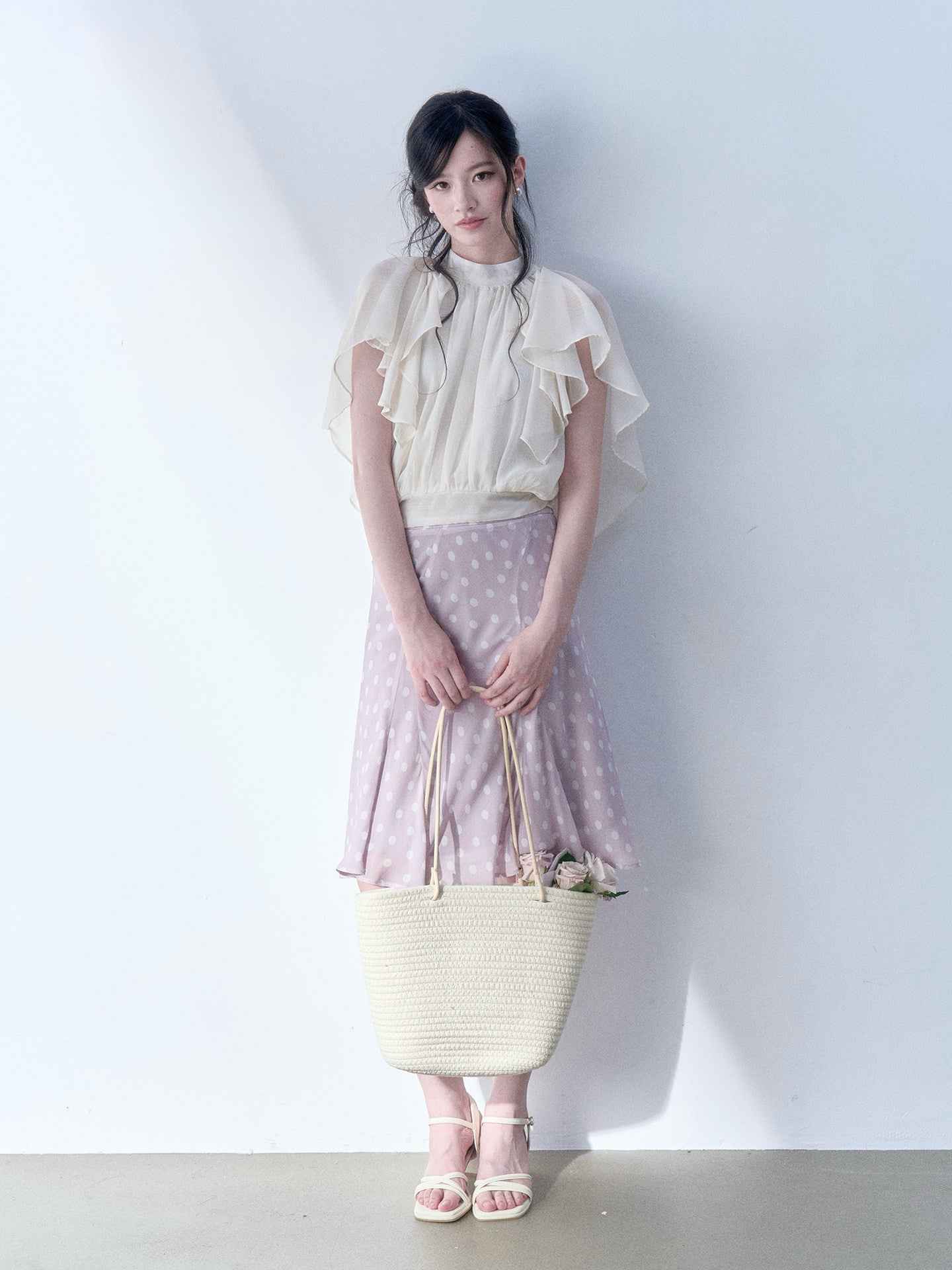 SOS SEAMSTRESS - Plaid Polka Mermaid Skirt skirt SOS SEAMSTRESS