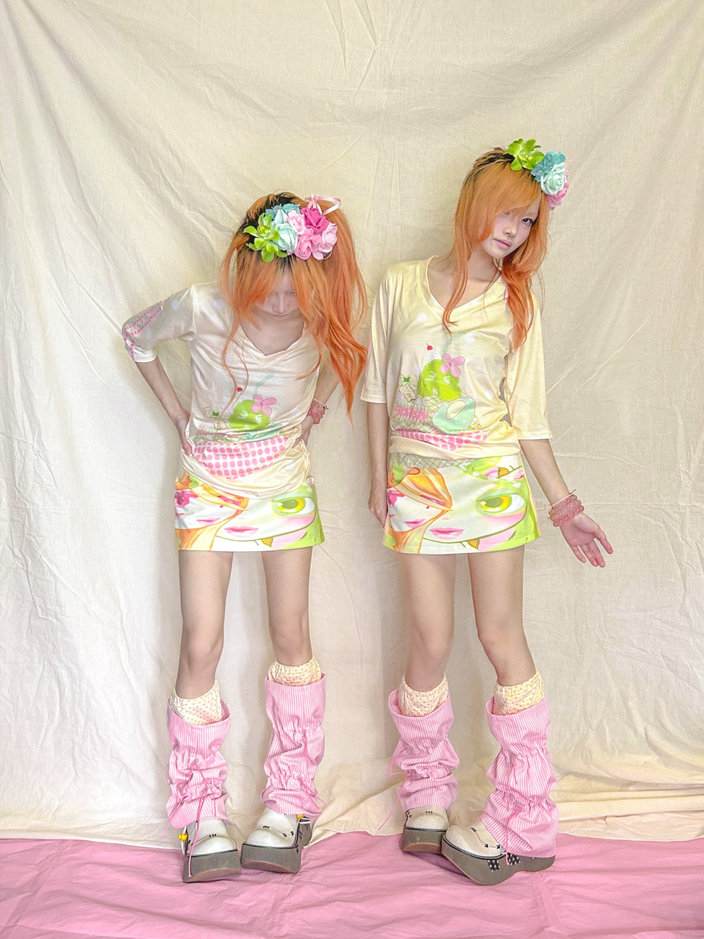 YJM with biubiu - Decora Kei Low Rise Mini Skirt skirt YJM with biubiu