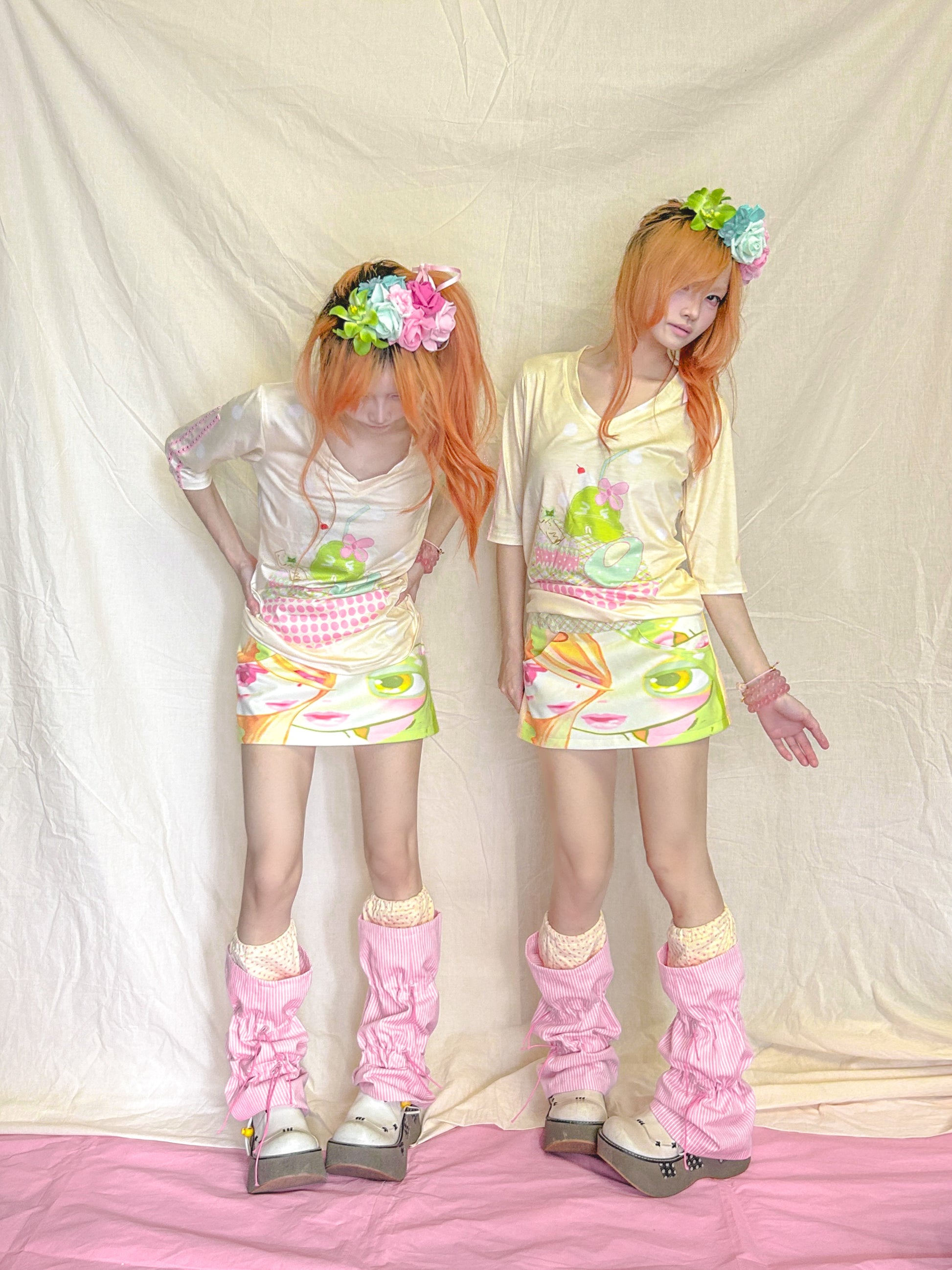 YJM with biubiu - Decora Kei Low Rise Mini Skirt skirt YJM with biubiu