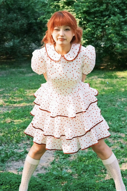 Nanjun Vintage - Sweet Peter Pan Cake Dress dress Nanjun Vintage