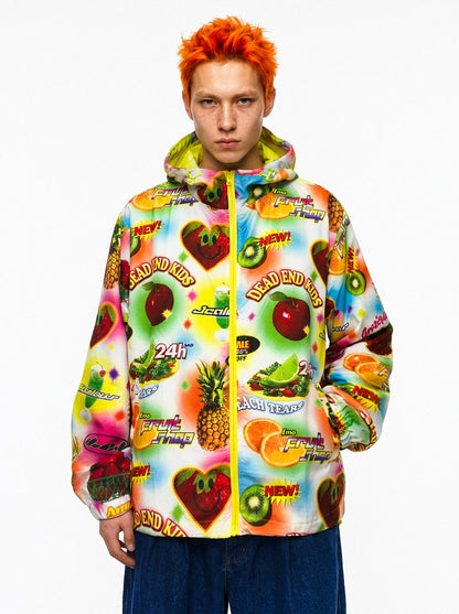DeadEndKids - Colorful Fruit Techwear Windbreaker Jacket jacket DeadEndKids