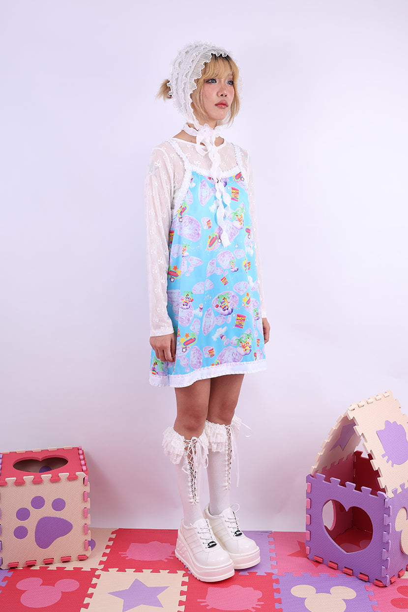 NIHONKIDS - Decora Kei Rainbow Party Handmade Vest Dress dress NIHON KIDS