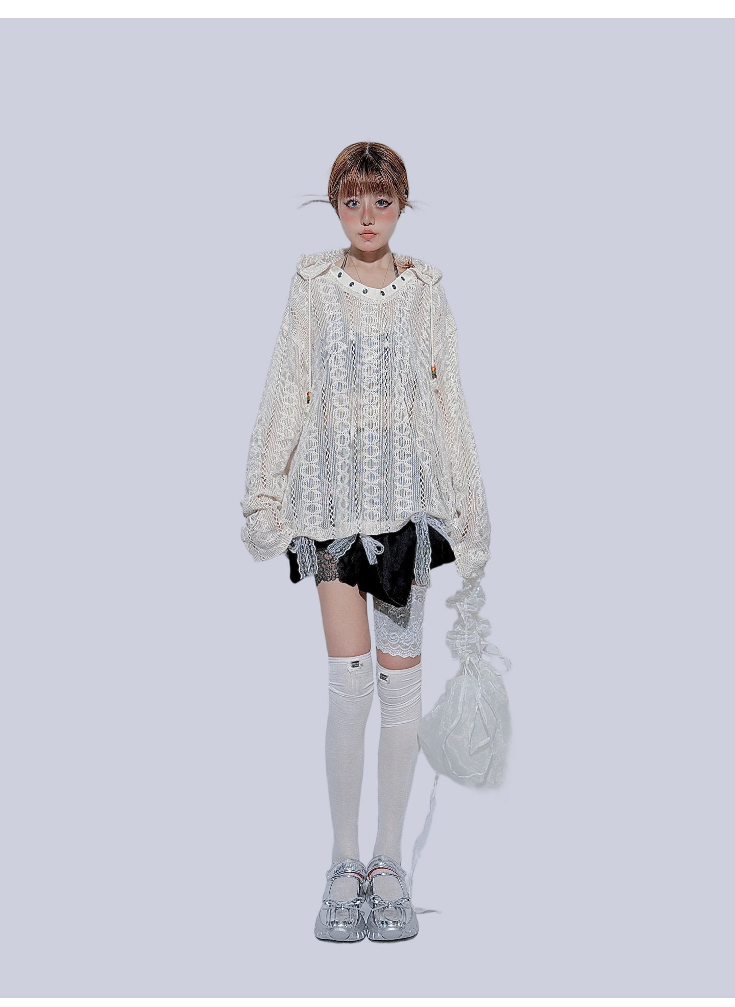 FANLOVEGIRL - Black Lace Cake Mini Skirt skirt FANLOVEGIRL