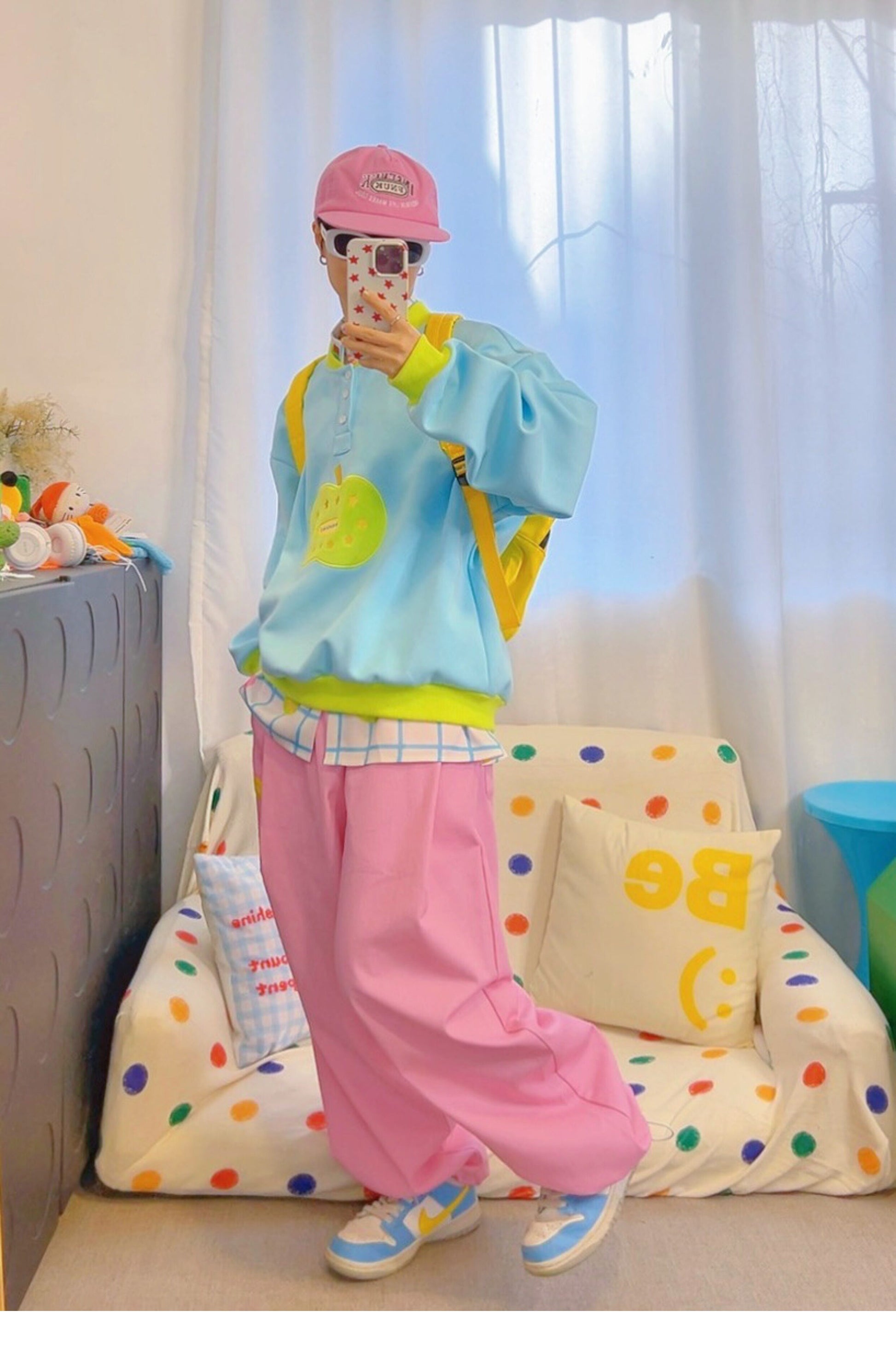 KURIOSITAET - Pink Wide-Leg Pants pants KURIOSITAET