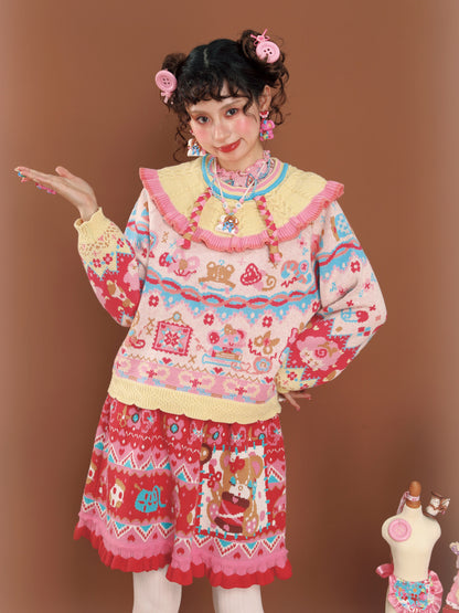 LutraJump - Decora Cable Knit Sweater sweater Lutra Jump