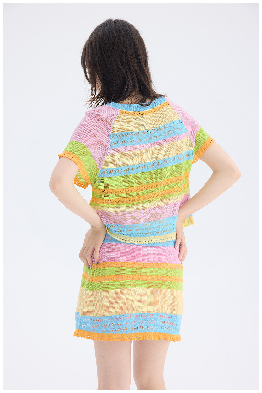 tntntutu - Colorful Dog Knit Set | Kidcore Fairy Kei Harajuku Two Piece Outfit set tntntutu