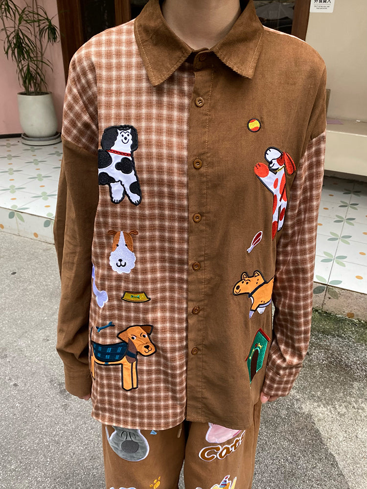 BIBULU - KidCore Plaid Shirt Women Oversized shirt BIBULU Light Brown M