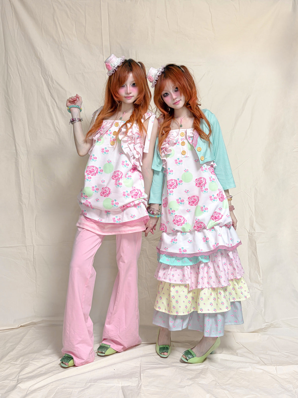 YJM with biubiu - Vintage Floral Lace Dress dress YJM with biubiu