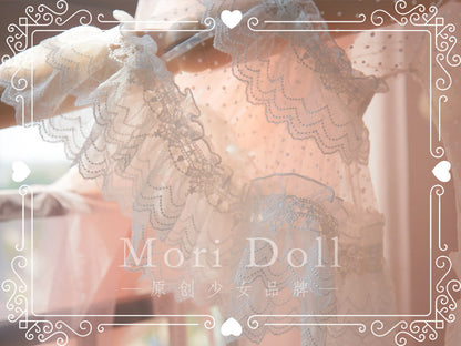 Mori Doll - Sheer Lace Flared Sleeve Blouse blouse Mori Doll