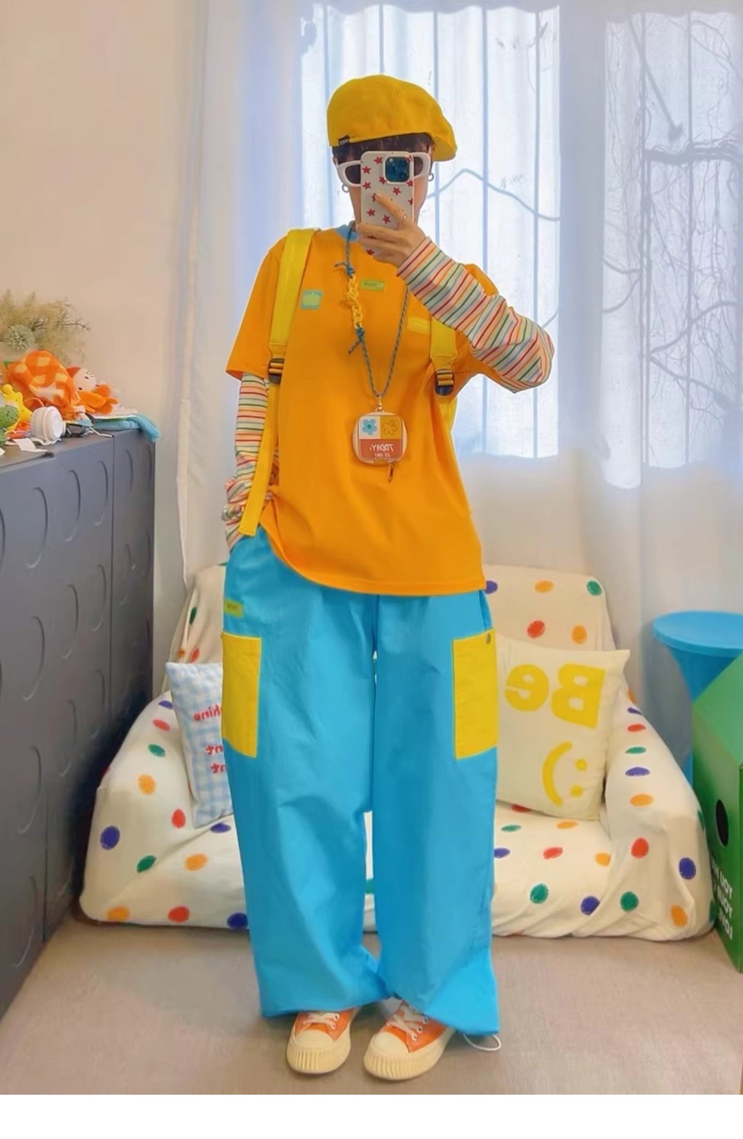 KURIOSITAET - Blue Cargo Wide-Leg Pants pants KURIOSITAET