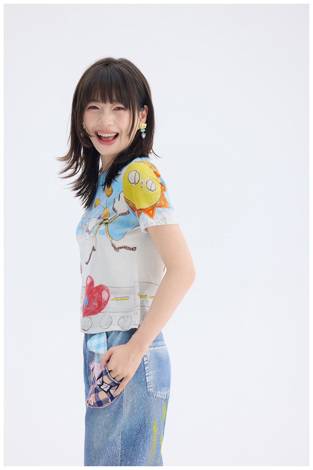 tntntutu - Hand Drawn Graphic Tee | Colorful Harajuku Dopamine Streetwear T-Shirt tshirt tntntutu