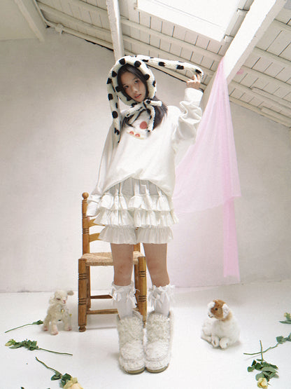 daytoday everyday institute - Girly Strawberry Cake Long Sleeve Tee Cute sweatshirt daytoday everyday institute