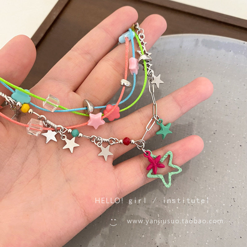 Dopamine Color Star Choker Necklace necklace GIRL INSTITUTE