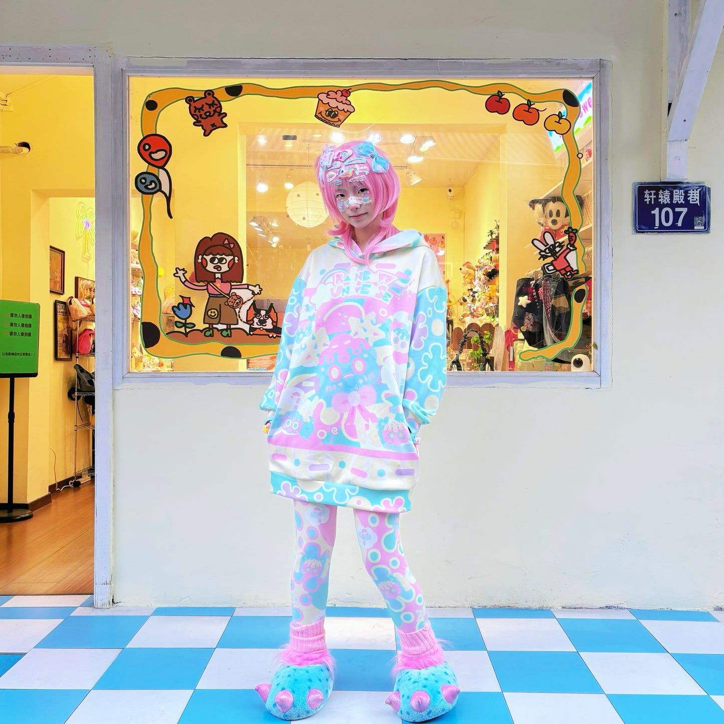 Rainbow Universe RUX - Candy Decora Kei Hoodie Set set Rainbow Universe RUX