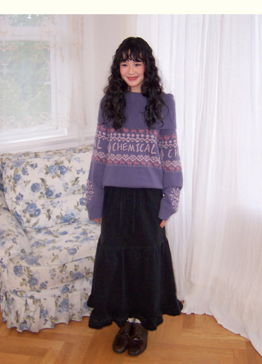 Chemical Girl - Kawaii Fair Isle Knit Sweater sweater chemical girl