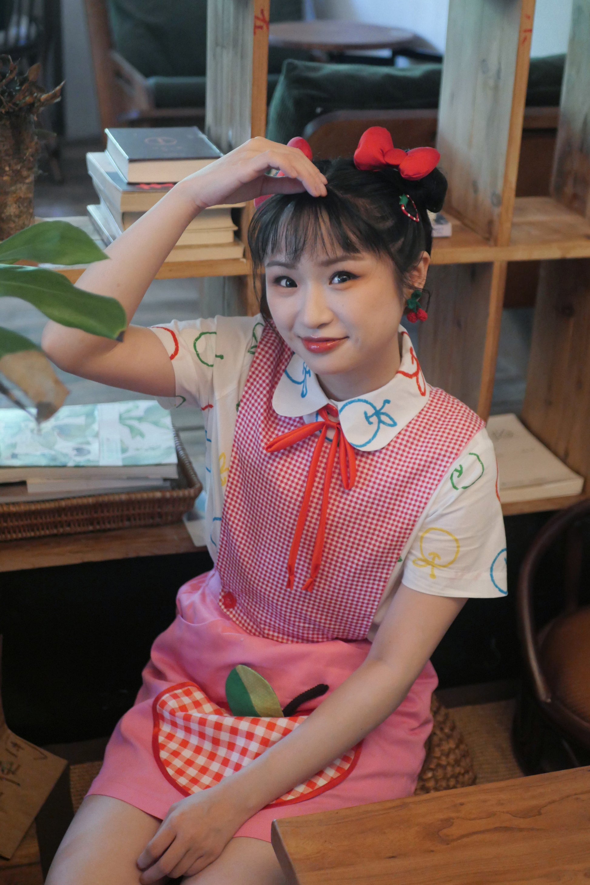 GOODBABY - Vintage Apple Pinafore Dress skirt goodbaby